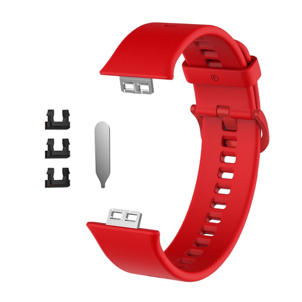 Pulseira para huawei relógio ajuste pulseira de substituição esporte pulso cor tpu esporte silicone pulseira original novo com ferramenta