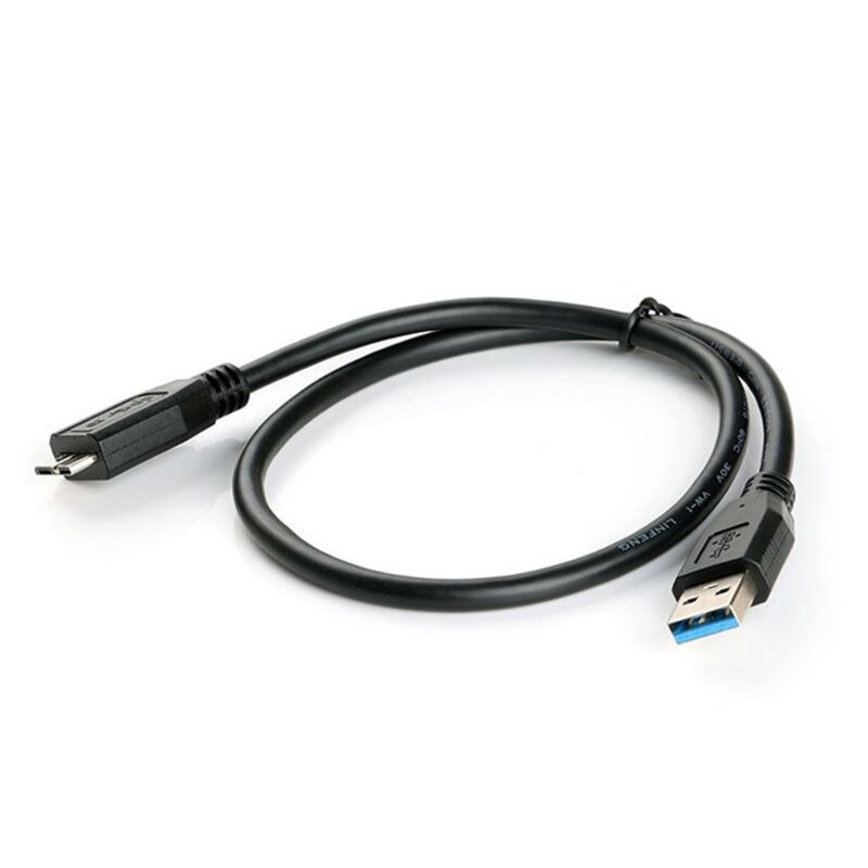 30cm sorte mini bærbare usb 3.0 hanner a til micro b datakabel ledning ledning for ekstern harddisk disk