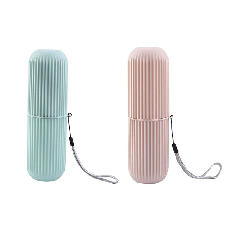 Portátil pasta de dentes proteger titular caso viagem acampamento caixa armazenamento organizador viagem produtos higiene pessoal armazenamento copo novo creat: Marrom