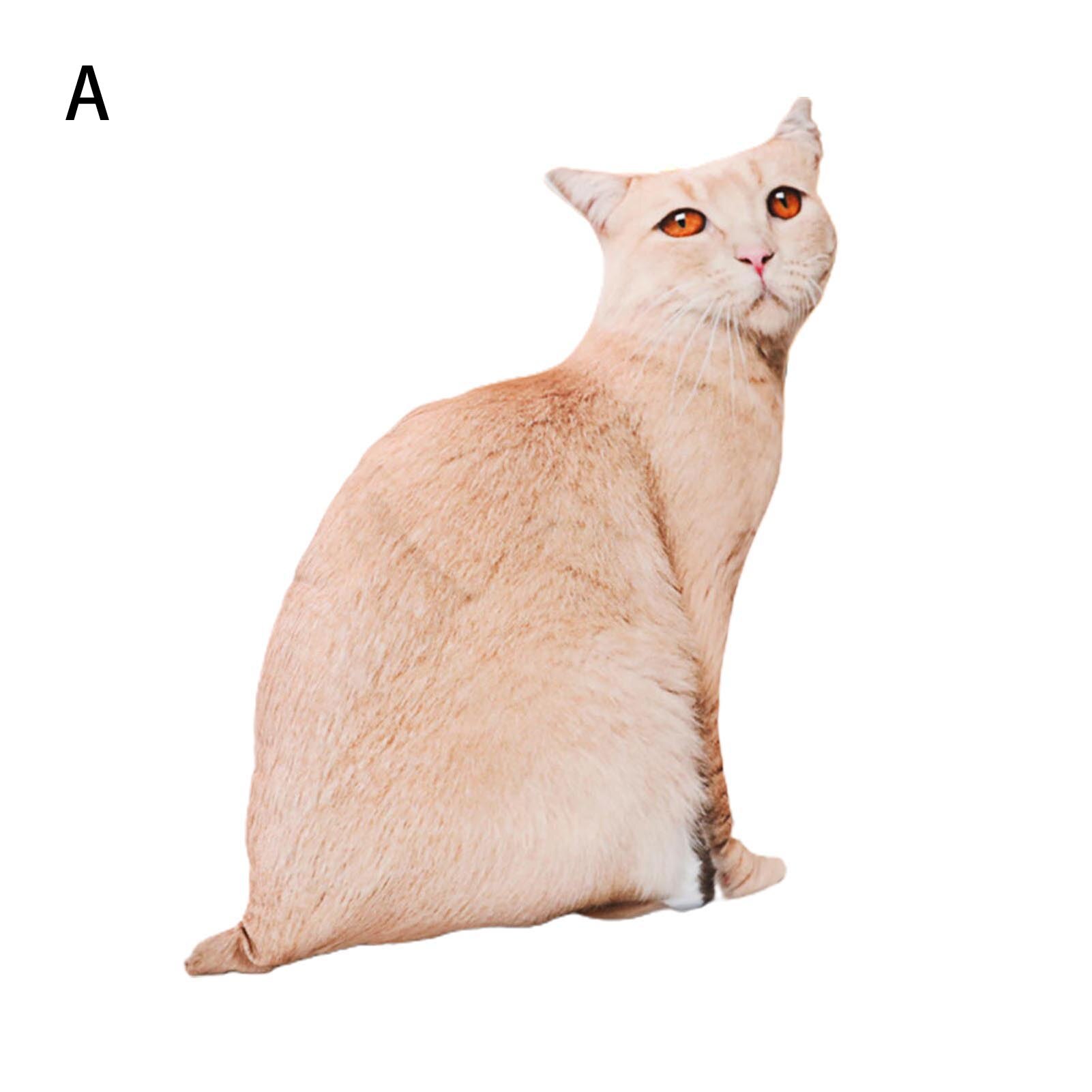 Realistic Animal 3D Pillow Tiger Soft Plush Toy Double-sided Printing Cat Doll: A