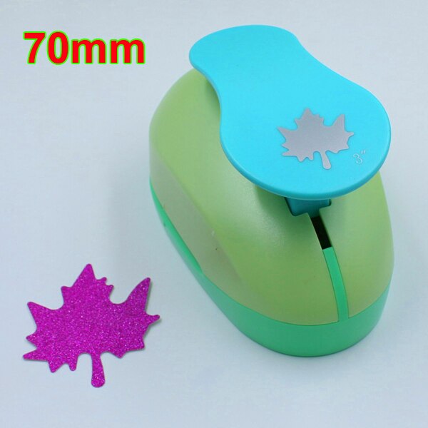 1pc 75mm paper circle cutter paper punch craft perfurador scrapbooking paper punch for kids furador diy puncher: Maple Leaf