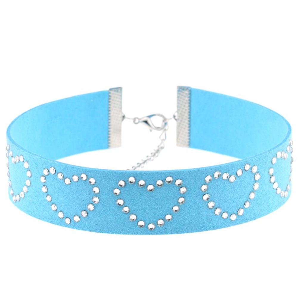 Goth Kleding Harajuku Hart Choker Ketting Liefhebbers Zwart Roze Vriend Y2k Hals Ketting Voor Vrouwen Sieraden: Licht Geel Kleur