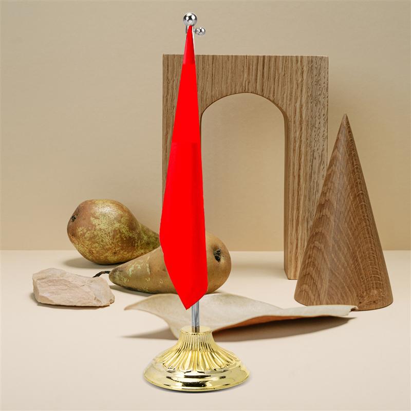 Household Flag Holder Wear-Resistant Flag Base Telescopic Flag Pole Desk Flag Frame Steel Telescopic Flagpole Flag Frame