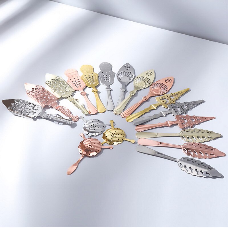 SUS304 rvs bar lepel Theezeven bitter absinthe metalen lepels ijs ABSINTHE LEPEL