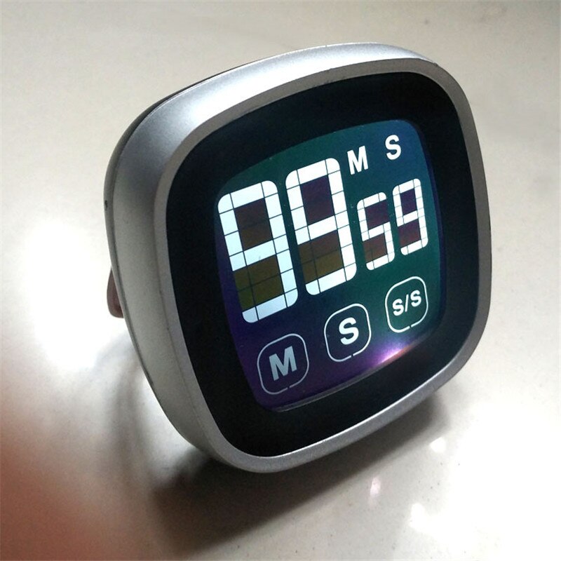 Large LED Display Kitchen Timer Electronic Touch Screen Electronic Digital Kitchen Cooking Timer