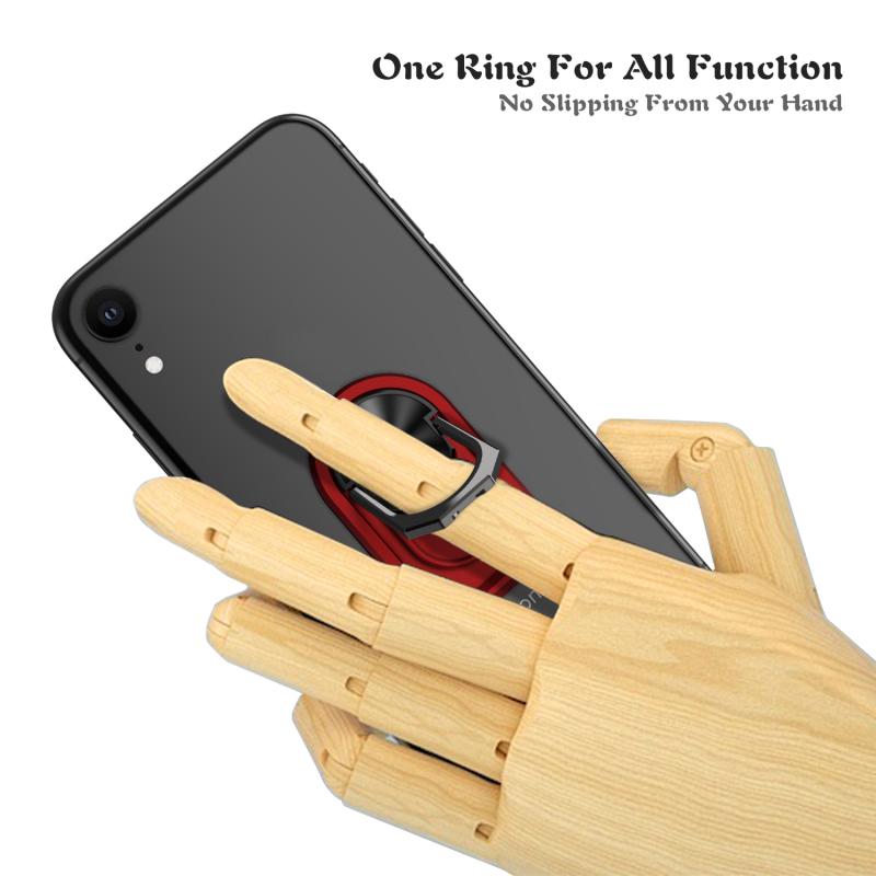 Metal Multifunctional Finger Ring Smartphone Stand Holder 360 ° Rotating Mobile Phone Holder For IPhone Xiaomi Universal Phone