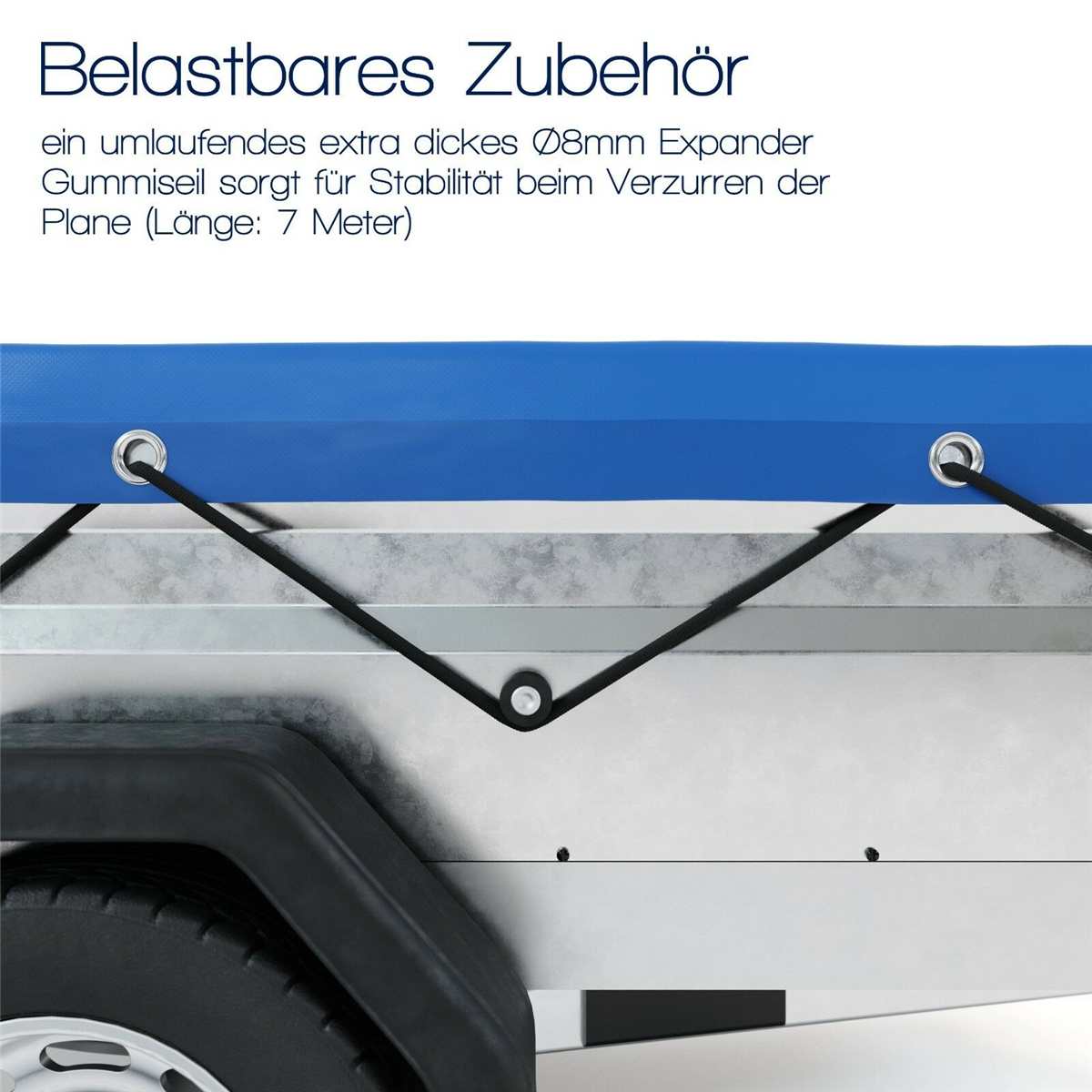 Heavy Duty Car Trailer Cover Waterproof UV Protective Car Roof Outdoor Boat Cover Tent Wind and Snowproof PVC With Rubber Rope