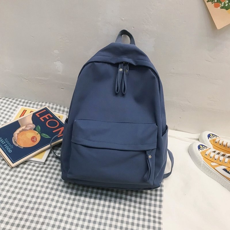 Frauen Rucksack Nette lässig Rucksack Neue Nylon Schulter Taschen Teenager Mädchen Schüler Schule Taschen Mochilas Rucksack Weiblichen: Blau