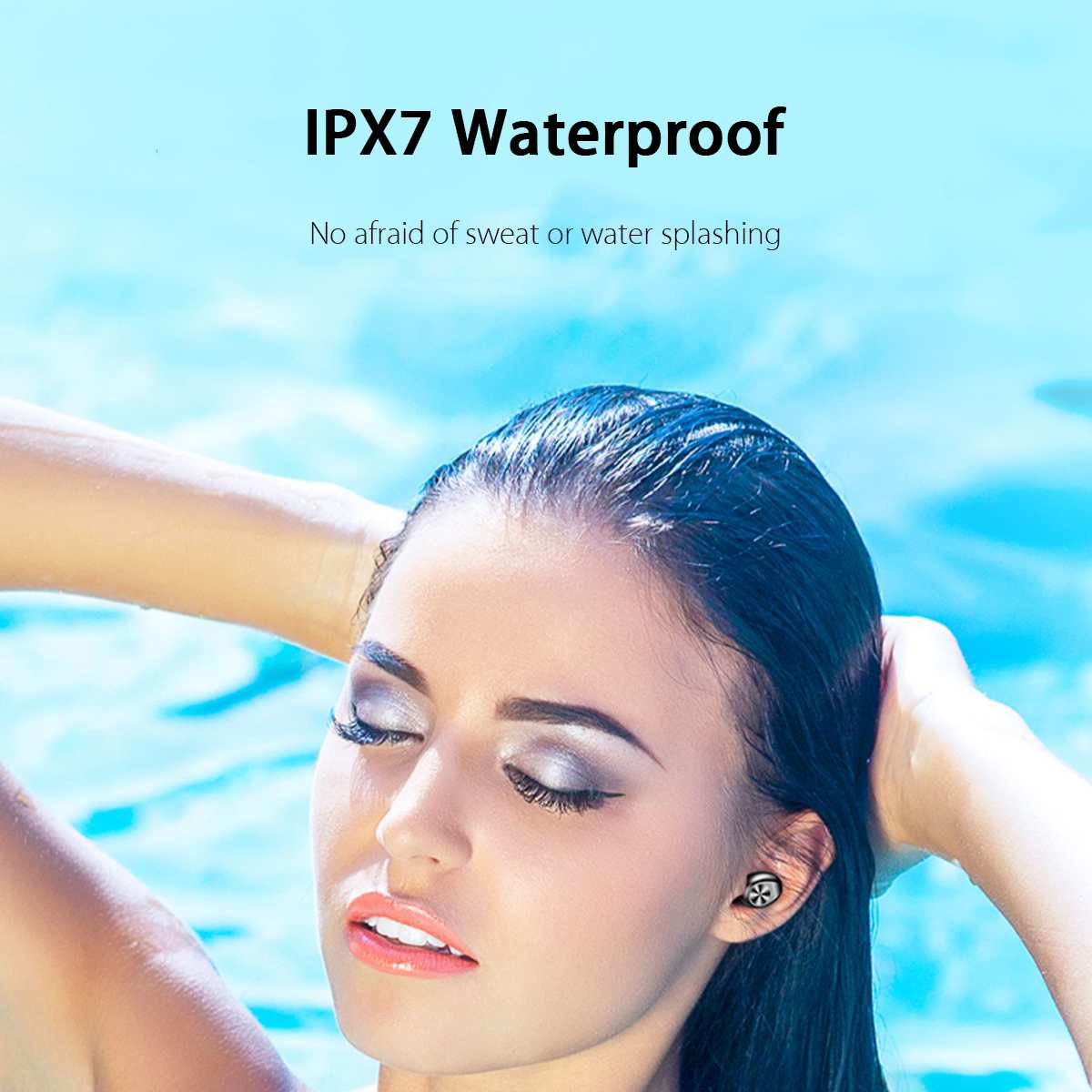 INSMA F9-10 3led Power Bank bluetooth 5.0 TWS Earphones Led Digital Display Wireless Stereo Sport Waterproof Earbuds ipx7