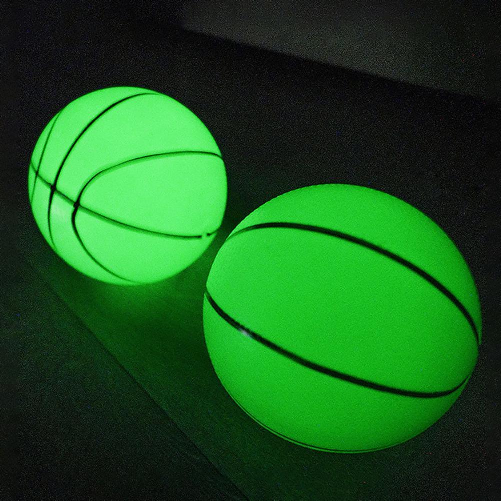 Licht hoch Basketball Hohe Elastizität Batterie-freies PVC Hohe Helle Holographische Basketball für freundlicher