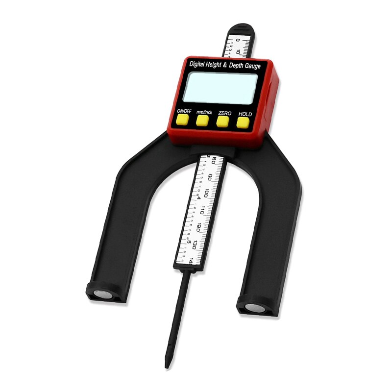DANIU 0-80MM LCD0.01MM Digital Height Depth Counting Depth Meter Woodworking Depth Gauge Altimeter Ruler Digital Caliper Tool