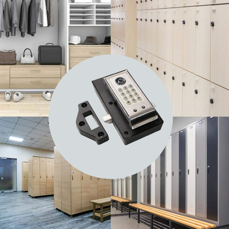 Intelligent Password Cabinet Door Lock Security Alarm Wooden Stainless Steel Hotel File Drawer Locker Electronic Card Door Lock