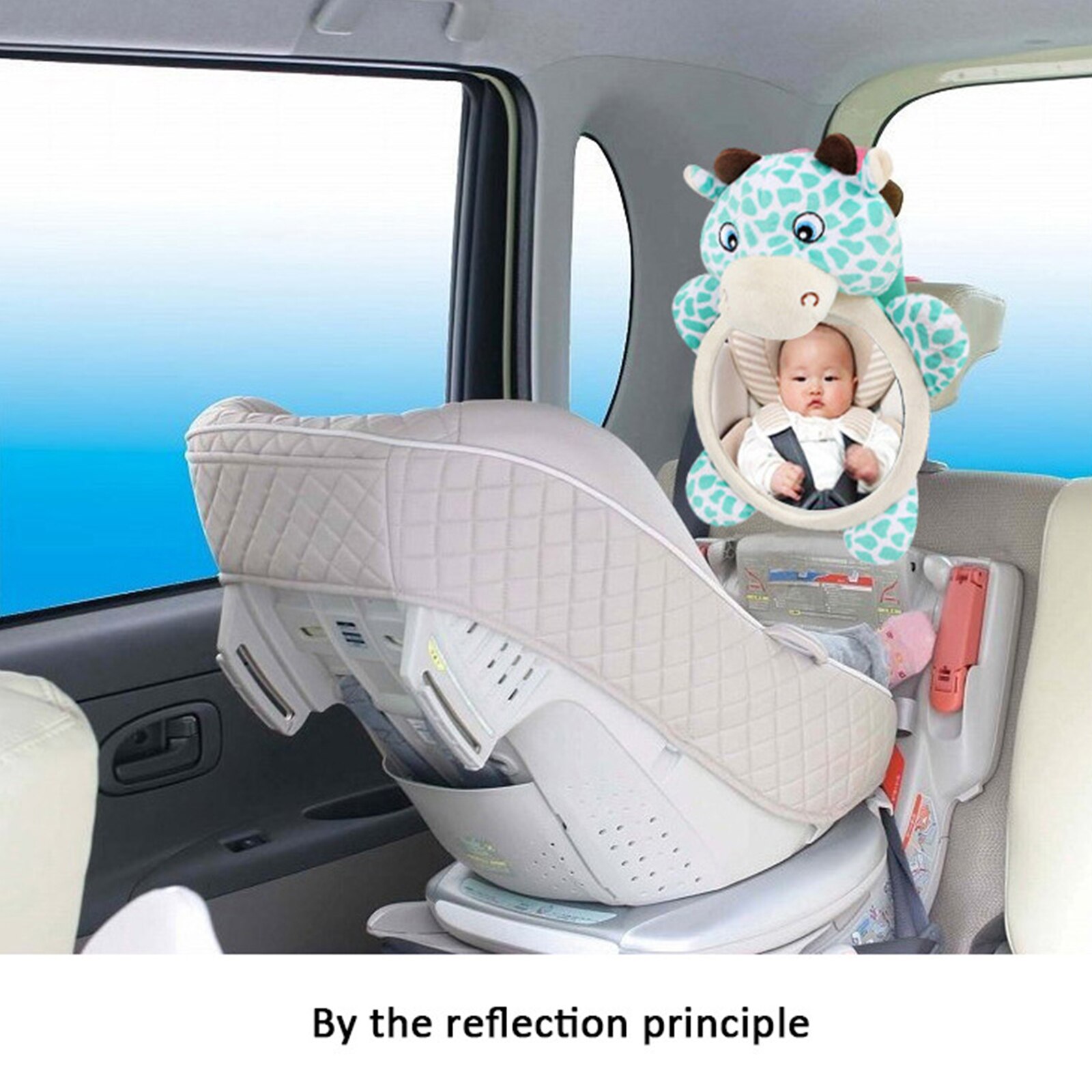 Baby Veilig Achterbank Spiegel Verstelbare Baby-In-Sight Spiegel Reukloos Gezonde Duurzaam Achterbank Spiegel Plastic Achteruitkijkspiegel
