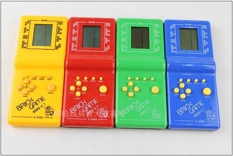 Máquina de juegos de mano clásica Tetris juego de ladrillos máquina de juegos para niños con reproducción de música de juegos: Large multi