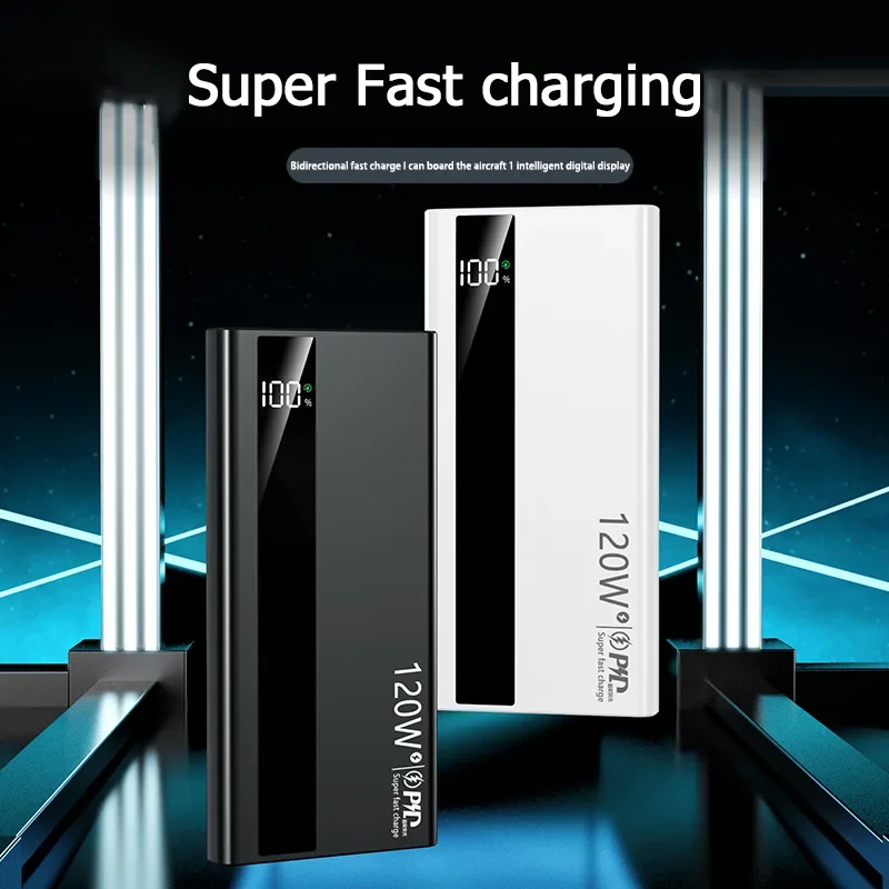 Xiaomi powerbank 200000 mah 120w caricabatterie portatile super veloce con capacità ultra elevata e display digitale a led per iphone