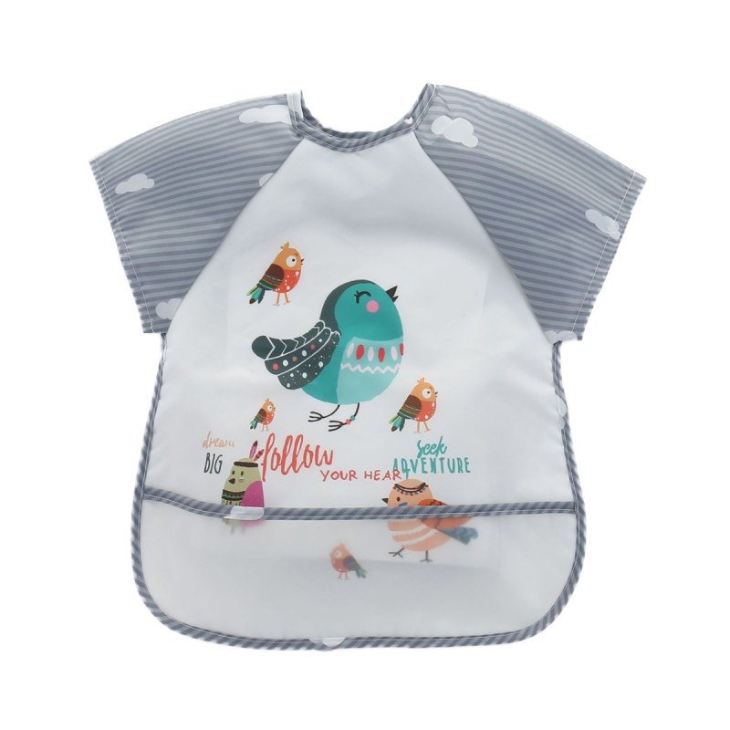 Baby Jongen Meisjes Peuter Baby Waterdichte Korte Mouwen Bib Burp Doeken Kids Cartoon Kiel Voeden Accessoires: H