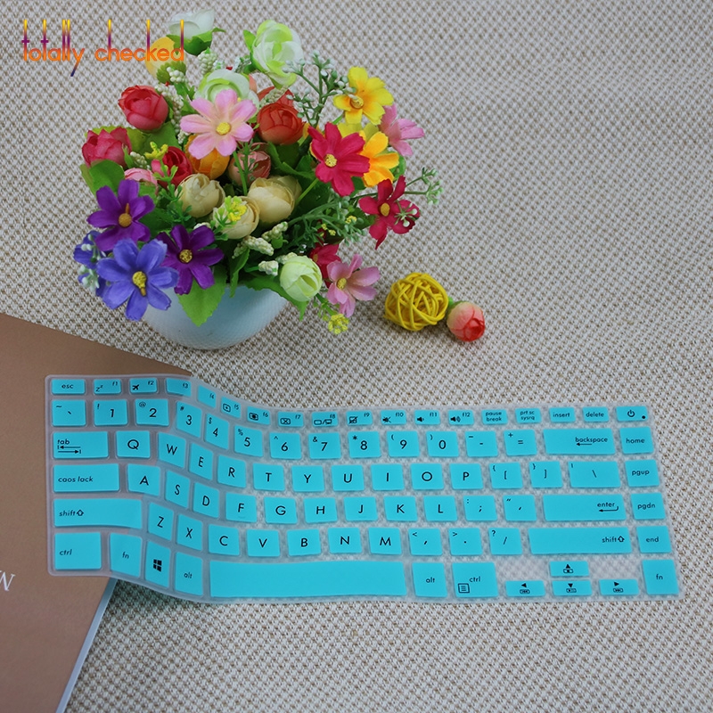 15 pouces Ordinateur Portable Clavier protecteur housse Pour ASUS VivoBook 15 X505 X505ZA X505Z X505BP X505B X510U A505Z A510U 15.6": whiteblue