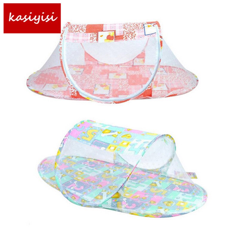 Verão Bebê Crianças Inseto Compensação Portátil Berço Berço Folding Mosquito Net Infantil Almofada Colchão
