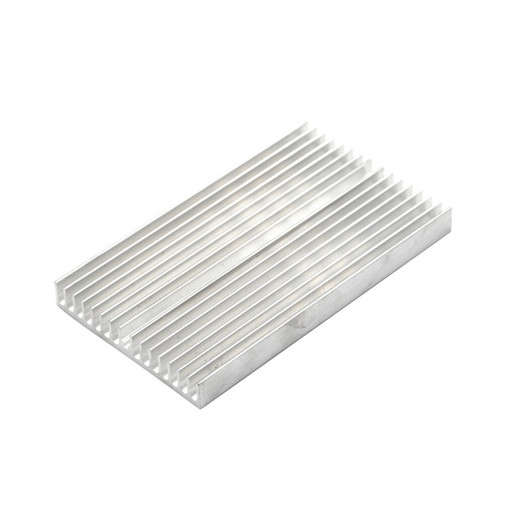 100x60x10mm 1pcs Silver Tone Aluminum Cooler Radiator Heat Sink Heatsink