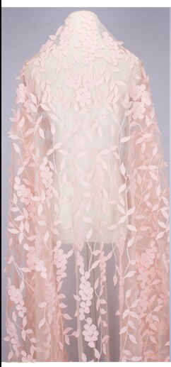 Tulle brodé blanc maille pour mariage | Tissu africain de , tissu dentelle, fleurs 3D brodées, Tulle dentelle, bricolage, 120CM de largeur: pink