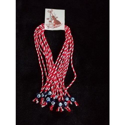 Bambi Go-pulsera de martenis hecha a mano para hombre y mujer, brazalete con de ojo malvado, de 10 pulgadas, estilo informal, auténtico