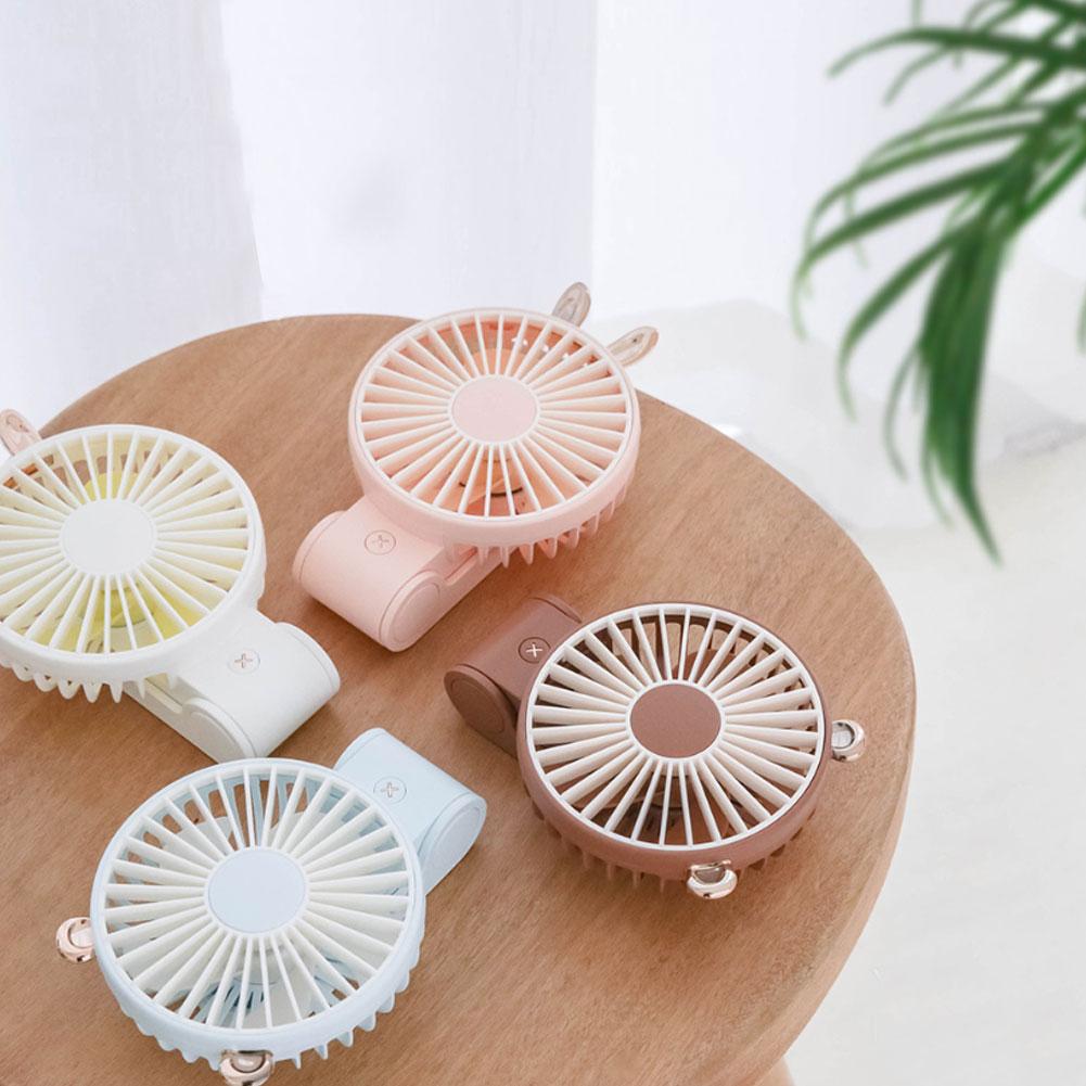 Draagbare mini-ventilator met oplaadbare, op batterijen werkende, opvouwbare elektrische ventilator voor op kantoor, buiten, huishouden, reizen