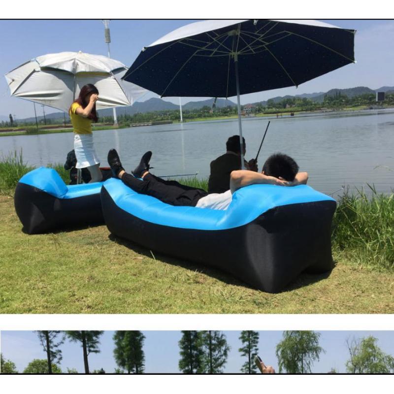 240*70cm påsar strandsoffa camping utomhusprodukter snabb uppfällbar luftbäddsoffa bra sovsäck uppblåsbar luftsäck