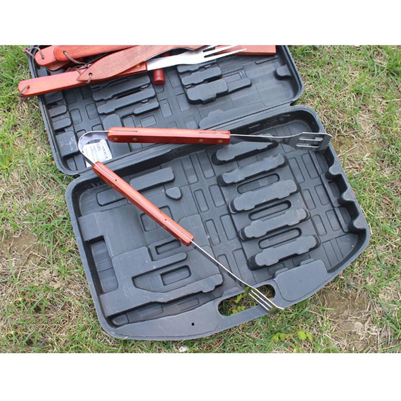 Ensemble d'ustensiles de Barbecue parfaits pour Barbecue d'extérieur en acier inoxydable, 18 pièces/ensemble, emballage du boîtier