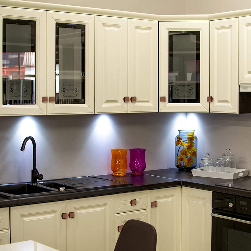 12 Pieces Cabinet Knob Square Cabinet Knobs Pull Kitchen Cabinet Hardware Knob with Mounting Screws for Dresser