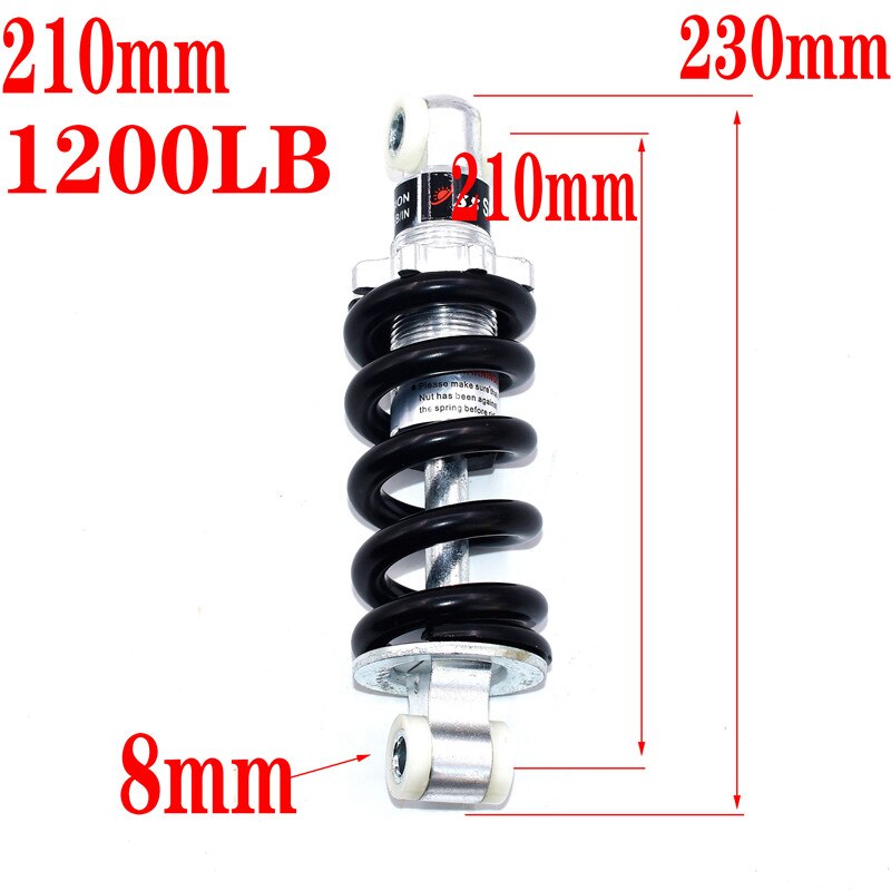 100MM 125MM 150MM 180MM 190MM 200MM rear suspension shock for 47cc 49CC super Minimoto ATV electric scooter mini Pocket Bike: Blue