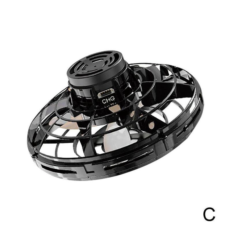 Mini Vingertop Flying Gyro Gratis Route Inductie Cyclotron Ufo Creatieve Decompressie Speelgoed: C