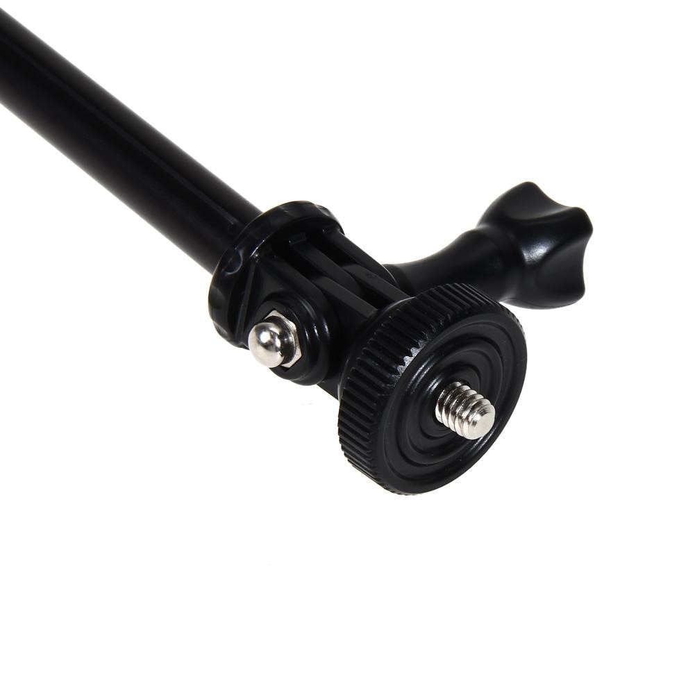 Palo telescópico extensible de mano y trípode, palo de selfi para GoPro, otras cámaras que soporta el tornillo de 1/4 pulgadas, Ultra ligero