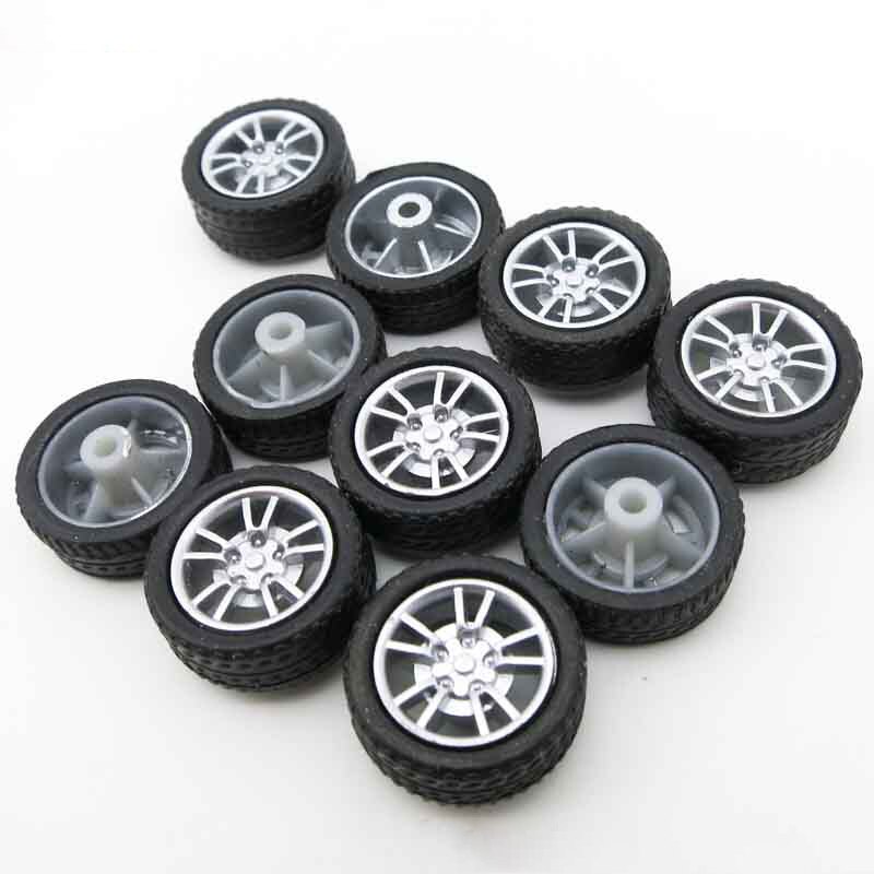 2 * 16MM rubber wheels 4WD wheels DIY technology small production plastic wheels model 10