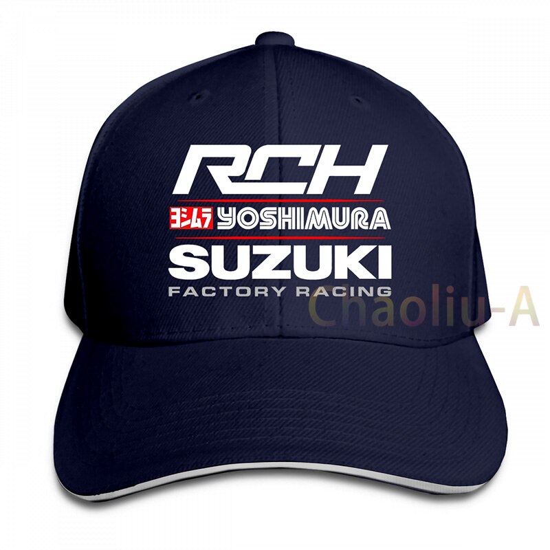 Suzuki Yoshimura Racer Japan Gsx Gsxr Rch Suzuki Baseball cap men women Trucker Hats adjustable cap: 1-Navy