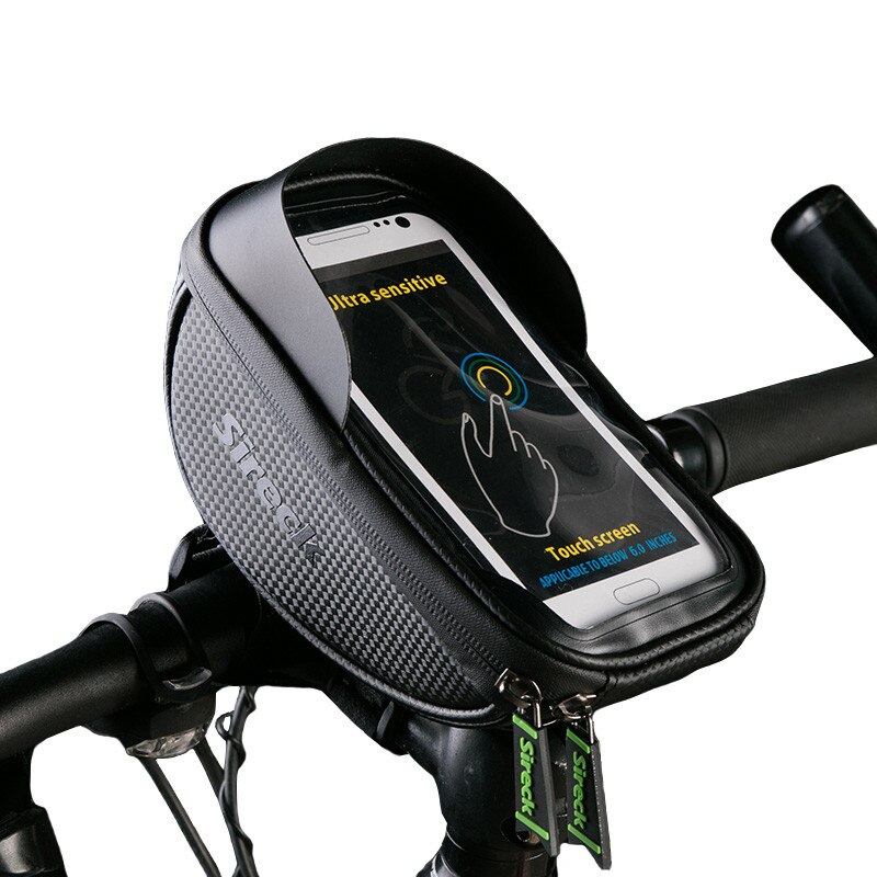 Sireck 6.0 Inch Waterdichte Road Mtb Fiets Telefoon Houder Fiets Stuur Smart Mobiele Telefoon Houder Cyclus GPS Stand Ondersteuning: S010-4BK