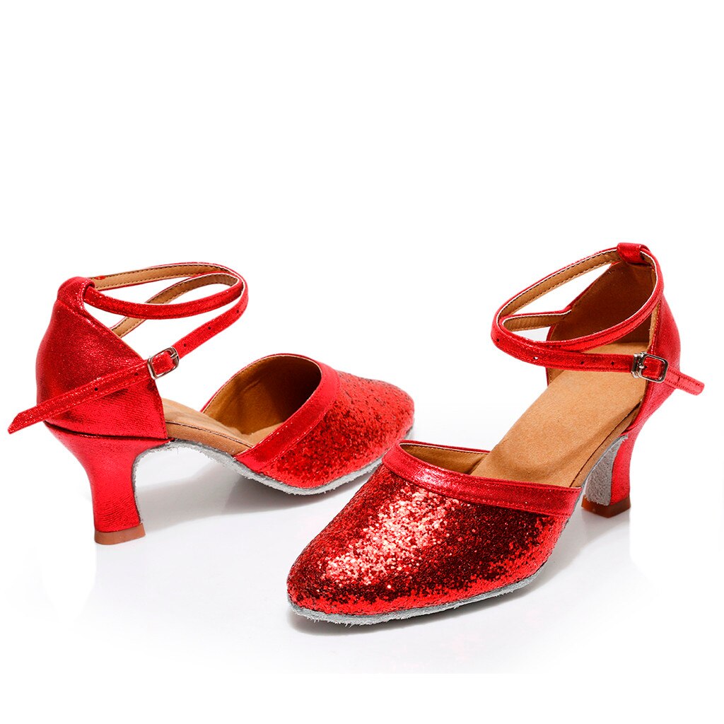 Frauen High Heels Pailletten Ball Party frauen Schuhe Sommer Kugeln Schnalle Glamorous frauen Sandalen # g7