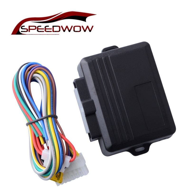 SPEEDWOW Car Power Window Roll Up Closer For 4 Doors Auto Close Windows Remotely Close Windows Black Car Styling