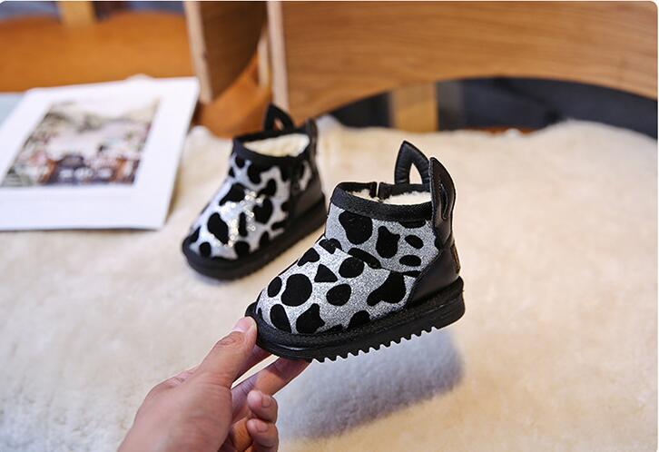 Winter Leopard Baby Meisjes Snowboots Baby Peuter Schoenen Eerste Wandelaars Jongens Winter Booties Laarzen Meisje Laarzen 부츠