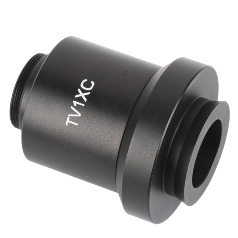 1X C-Mount Trinocular Microscope Camera Adapter 34mm Microscope Mounting Interface 25.4mm Microscope Camera Interface