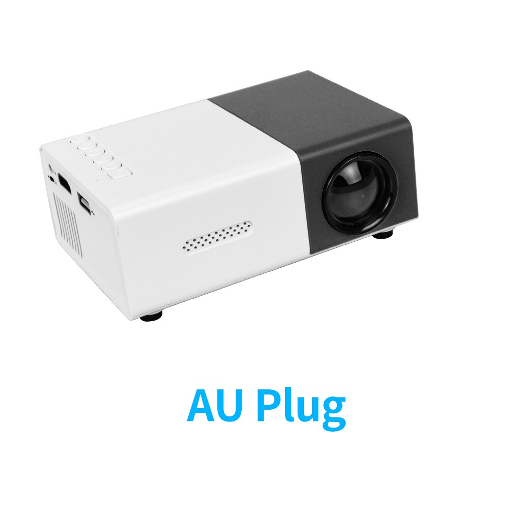 Salange YG300 Pro Mini LED Projector, YG300 projector: Black AU