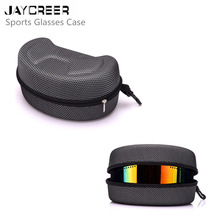 JayCreer Skibril Tas Case Hard Box Rits Gesp Draaghouder EVA Tas Bescherming Voor Ski Goggle Zonnebril