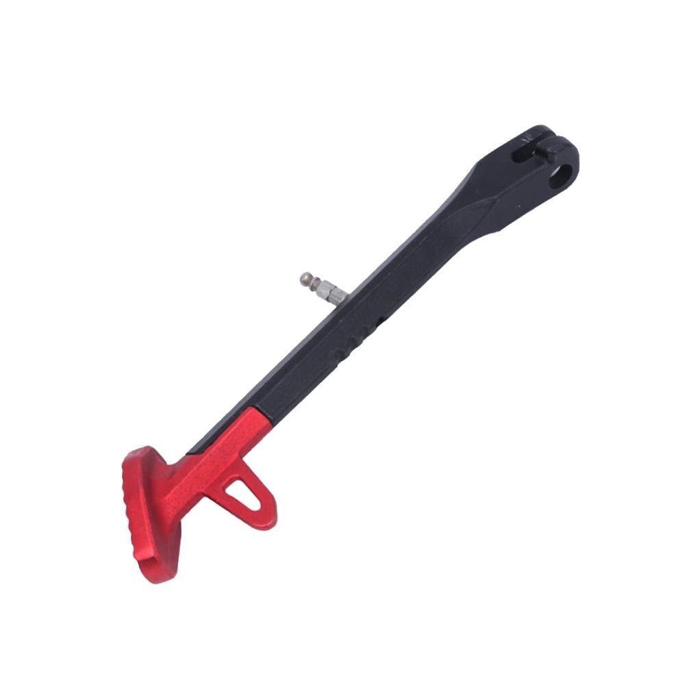 1pcs Universal Motorcycle Side Stand Motorcycle Kickstand Adjustable for Electric Motorbike Parking Foot Side Support Stand: red