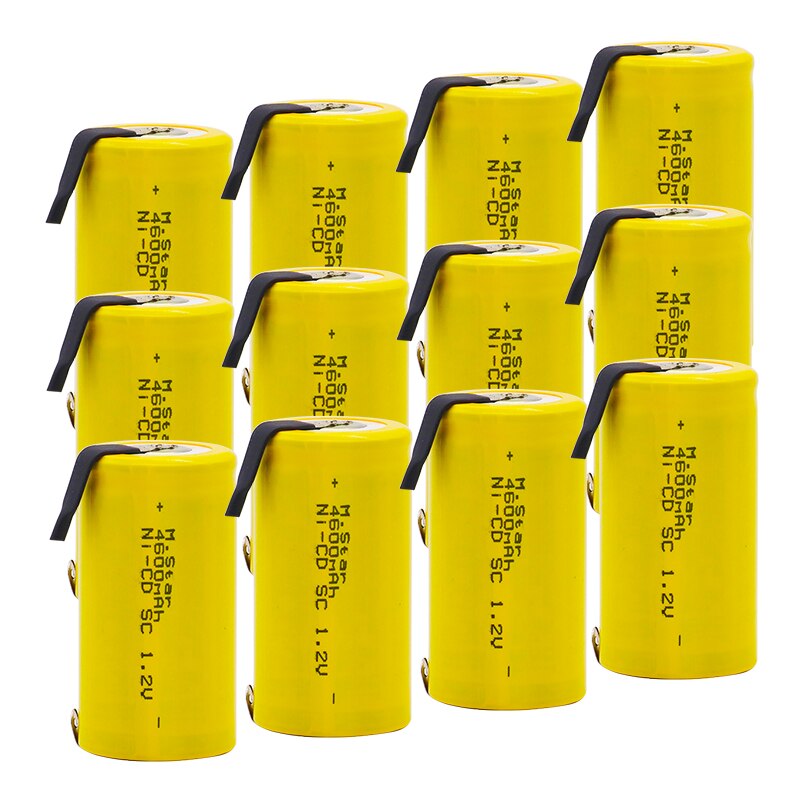 Sc ni-cd batteri 4600 mah 1.2v genopladeligt batteri med elektrisk boremaskine til bosch hitachi dewalt til elværktøj