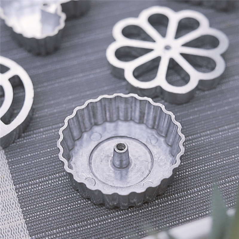 Aluminum Cake Iron Maker Waffle Bunuelos Desserts Baking Mould Biscuit Baking Mold With Handle Baking Tools Kitchen Accessories