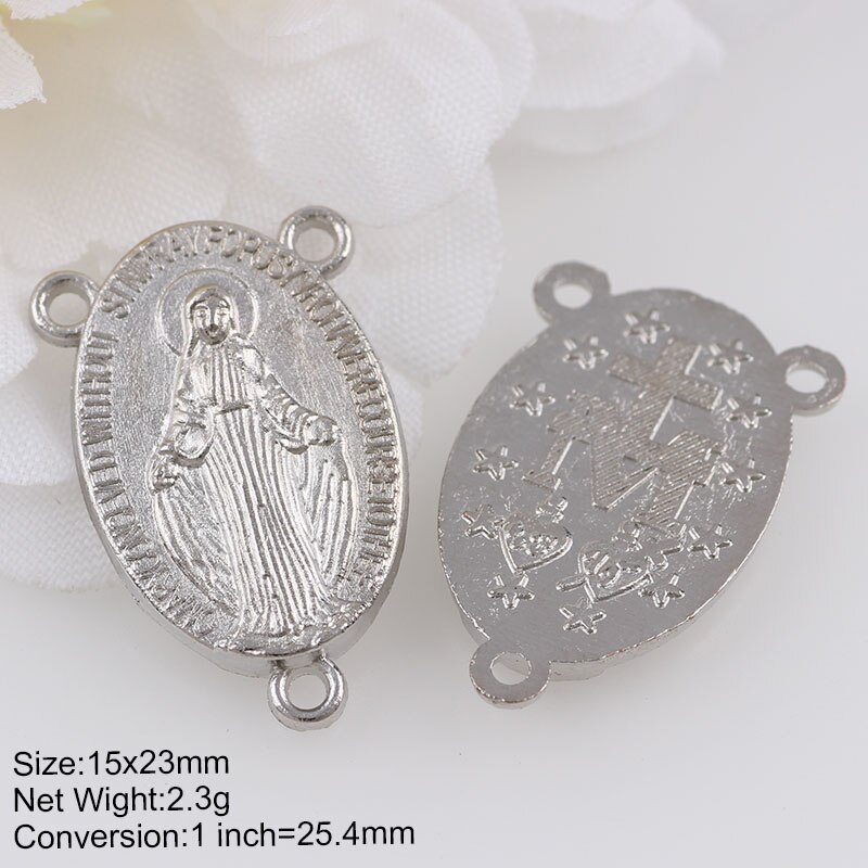 20 stücke Religiöse Charme Drei Löcher Halskette Verknüpfung Charme Anhänger Schmuck, sterben DIY Schmuck zubehör: AJ594
