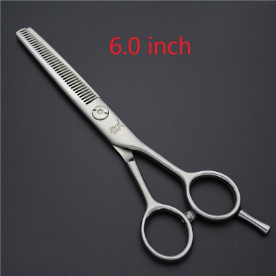 5.0 & 5.5 & 6.0 & 6.5 Inch Haar Schaar Professionele Snijden Dunner Set Kappers Schaar Kapper gereedschap Scharen Salon: Zilver