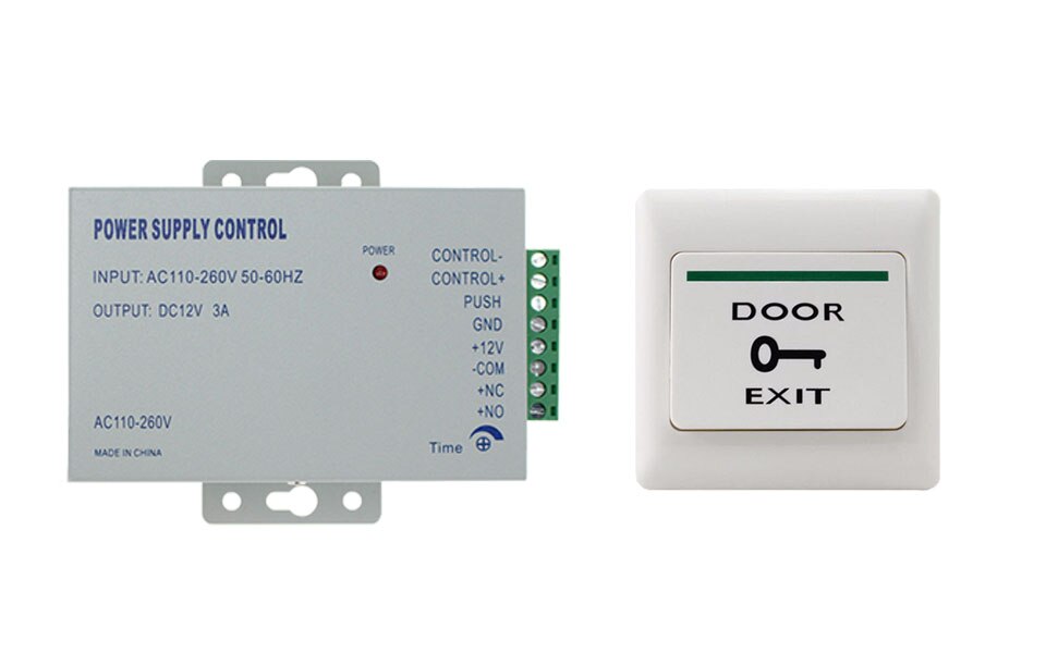 DC 12V 3A Door Access Control system Switch Power Supply AC 110~240V Delay time max 15s Power Supply Control: power supply