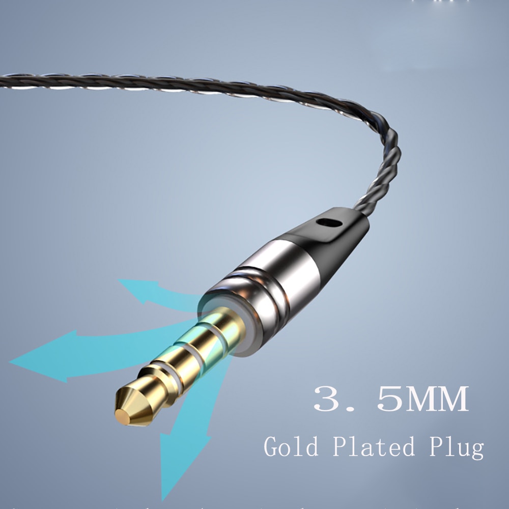 Bedrade oordopjes koptelefoon 3.5mm in-ear oordopjes bas oordopjes met microfoon stereo headset voor samsung xiaomi telefoon computer