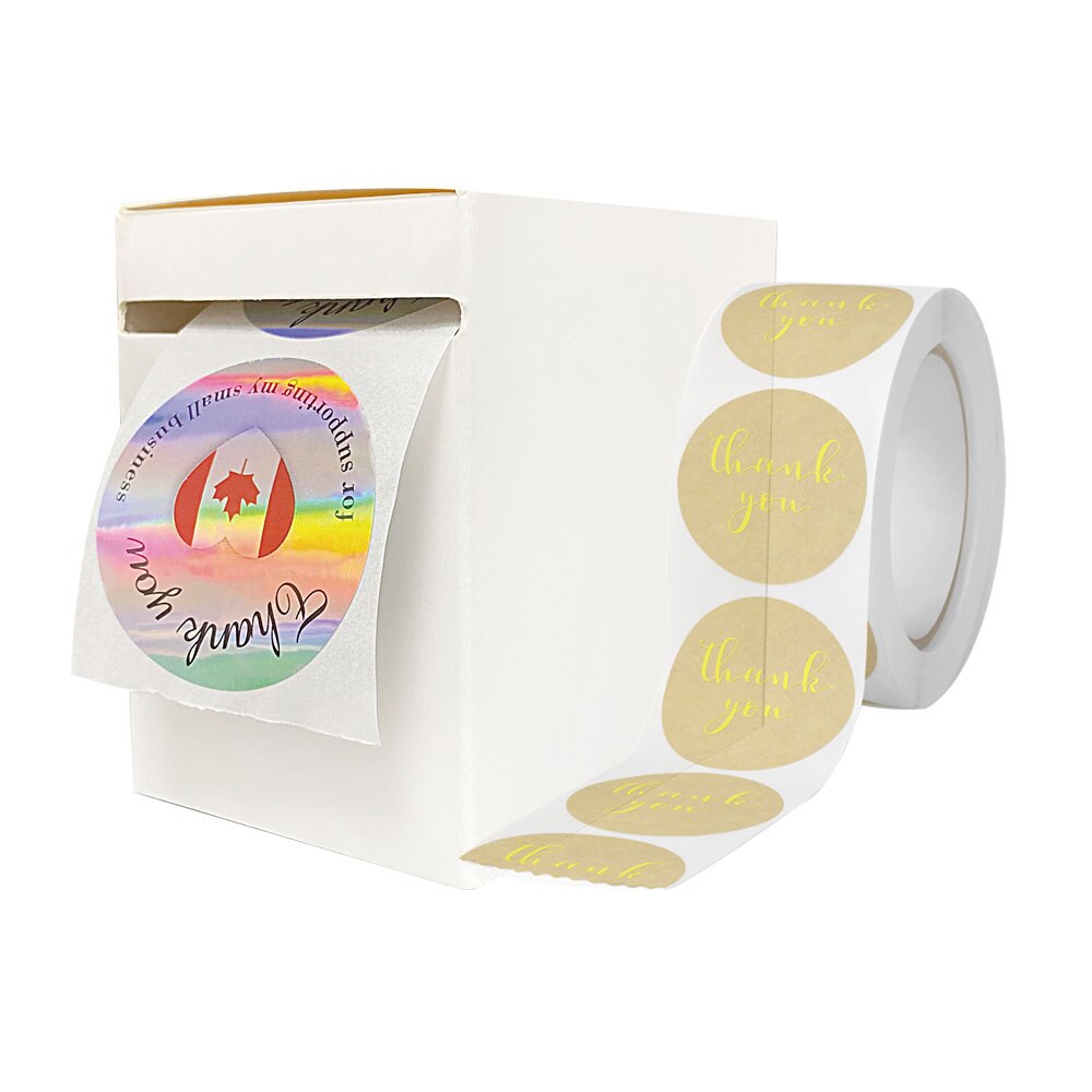 Rollo de papel adhesivo de papelería, cajas de papel para Pegatinas, conveniente para envolver a los vendedores de tendederos, 1 unidad