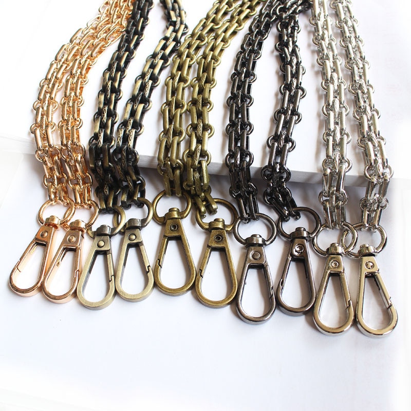 120cm metalen kettingriemen voor handtasgrepen, doe-het-zelf vervanging voor schoudertasriemen, zilveren kettingriem voor tasaccessoires